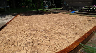 Sealed Stamped concrete
