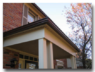 Seamless gutters and Custom Aluminum trim