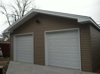 Custom 2 car garage Wayne, MI